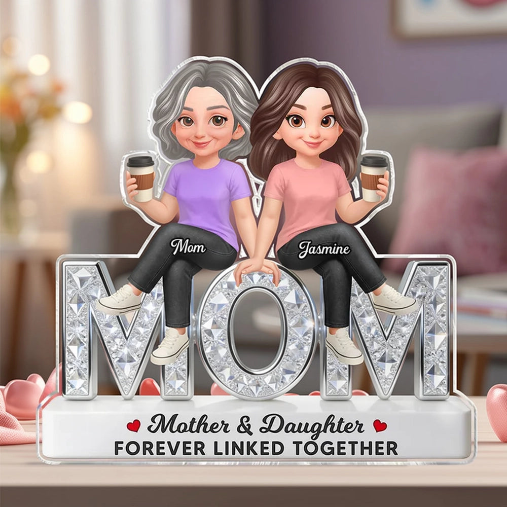 Personalized Mother Daughter Acrylic Plaque - Sentimental Gift for Mom Plaque MagicInPrints