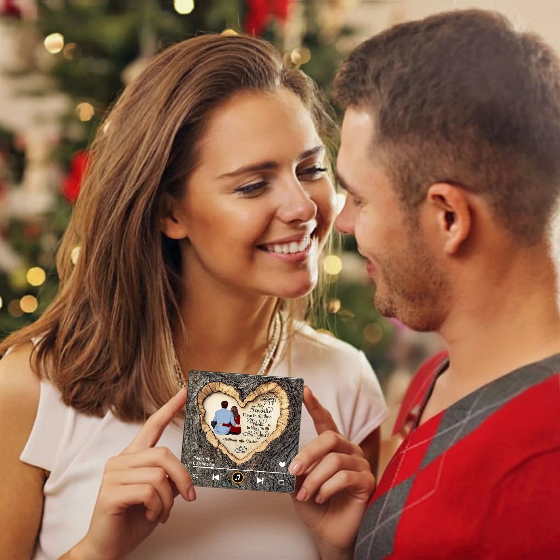 Personalized Music Plaque for Couples with Heart Design - Romantic Gift Fridge Magnet MagicInPrints