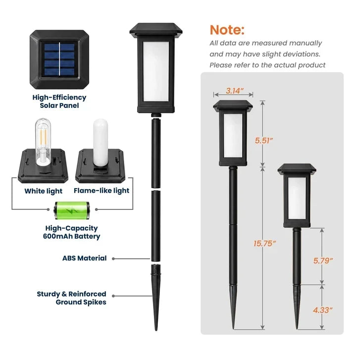 Personalized Solar Garden Stake Light with Cardinal Design Gift for Family