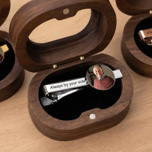 Load image into Gallery viewer, Personalized Stainless Steel Tie Clip with Memorial Portrait Gift for Groom, Wedding Remembrance
