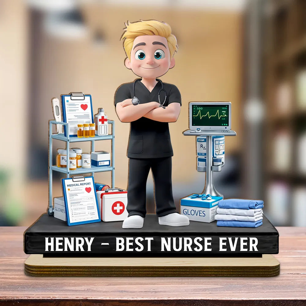 Custom Nurse Figurine for Healthcare Professionals - Appreciation Gift Plaque MagicInPrints