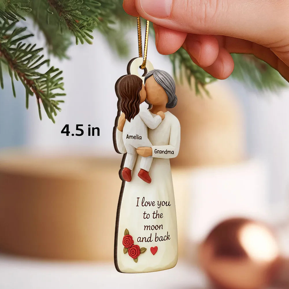 Personalized Grandma Ornament for Grandchildren - Heartfelt Christmas Gift Ornament MagicInPrints