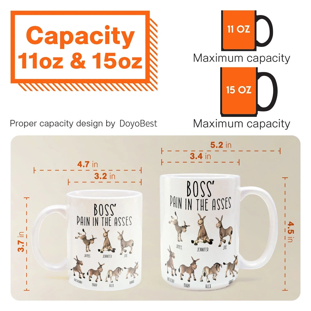 Personalized Boss Coffee Mug Gift for Office Humor - Funny Workplace Present Cup MagicInPrints