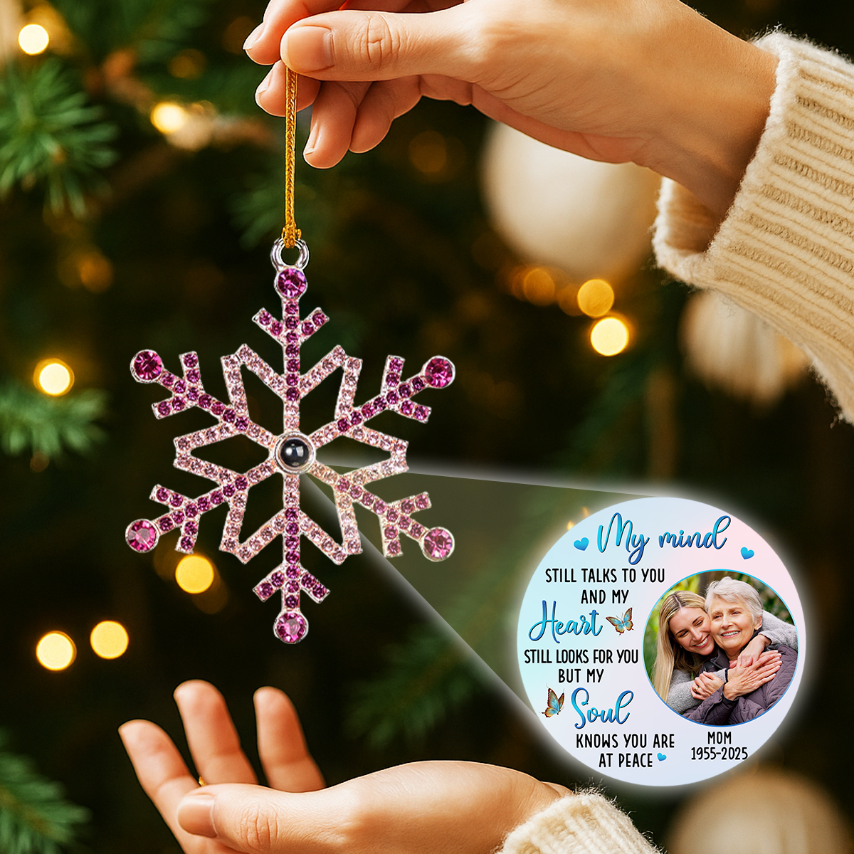 Personalized Memorial Snowflake Ornament for Family - Sentimental Christmas Keepsake Ornament MagicInPrints