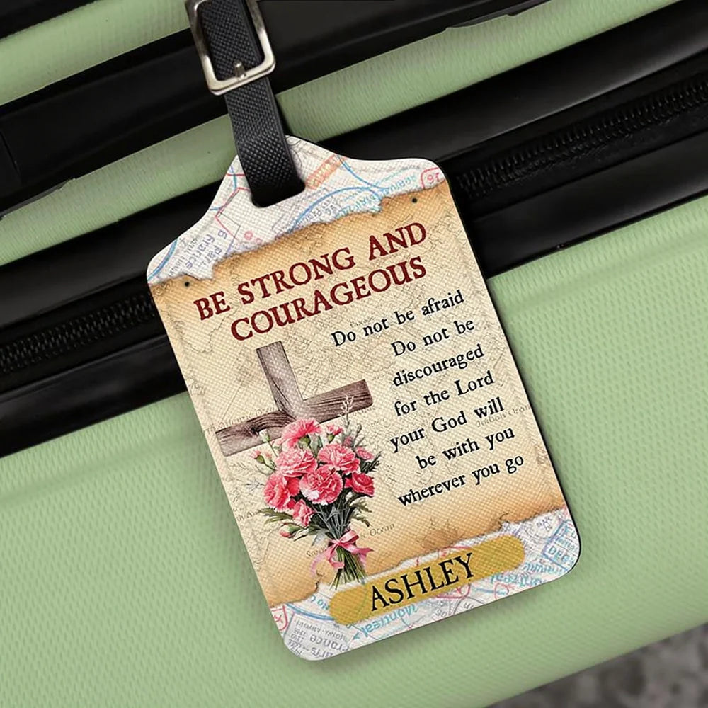 Custom Luggage Tag Christian Inspirational Message - Travel Encouragement Travel Gear MagicInPrints
