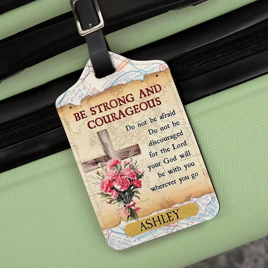 Custom Luggage Tag Christian Inspirational Message - Travel Encouragement Travel Gear MagicInPrints