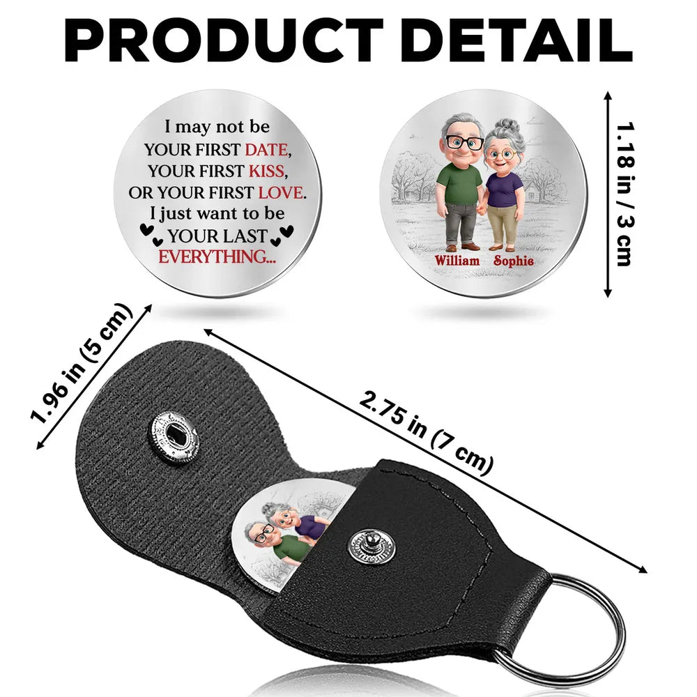 Personalized Couple Keychain for Seniors - Sentimental Gift for Anniversaries Keychain MagicInPrints