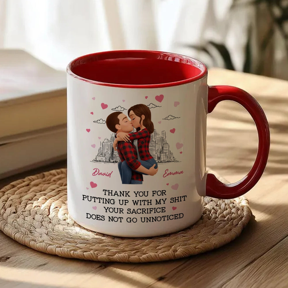 Personalized Romantic Couple Mug for Partner - Appreciation Gift Cup MagicInPrints