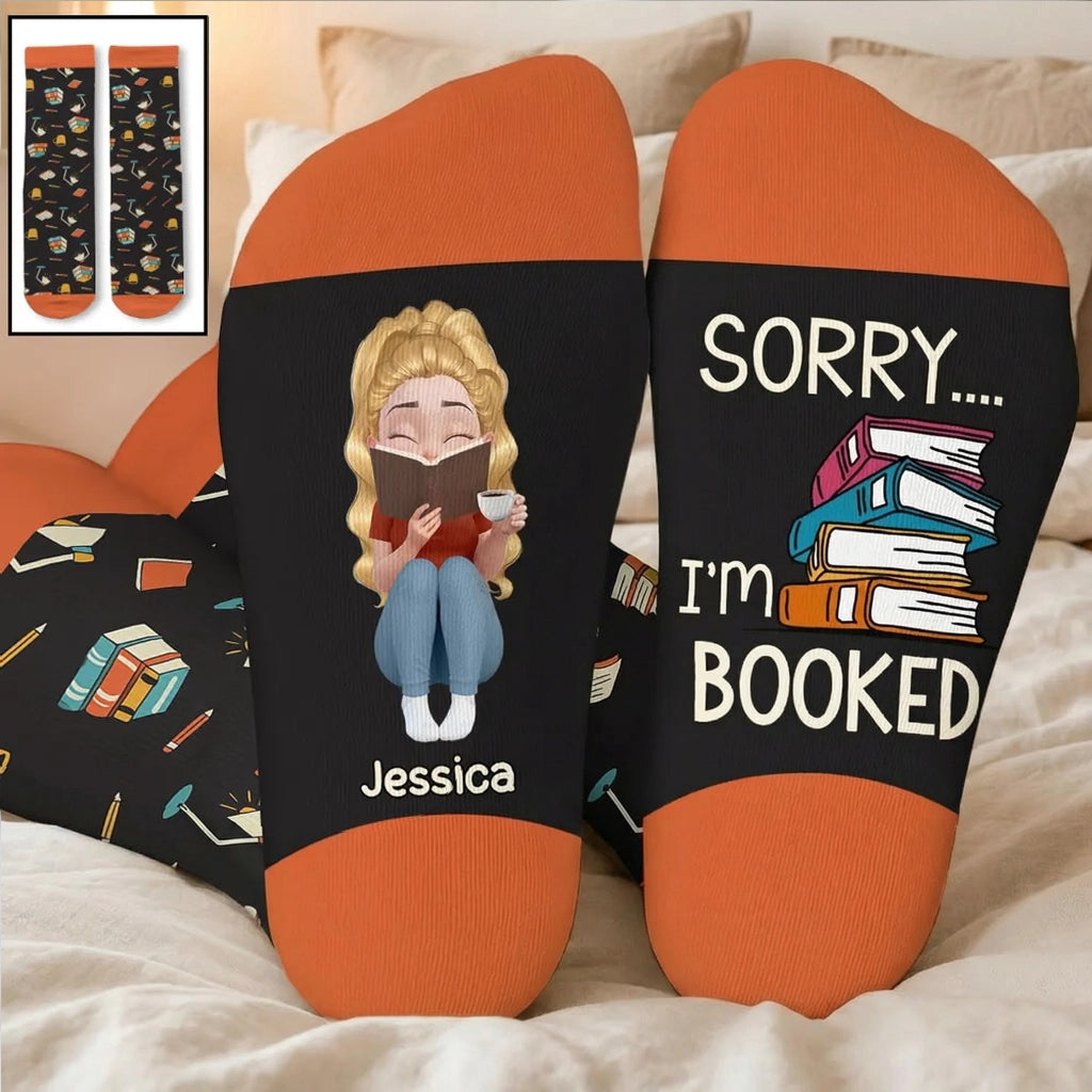 Personalized Book Lover Socks for Women - Cozy Reading Gift Socks MagicInPrints