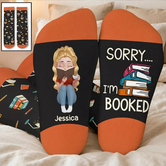 Personalized Book Lover Socks for Women - Cozy Reading Gift Socks MagicInPrints
