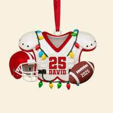 Load image into Gallery viewer, &quot;Score Big with Personalized Gifts for Football Fans&quot; - Custom Christmas Acrylic Ornament - Perfect Gift for American Football Lovers Ornament MagicInPrints
