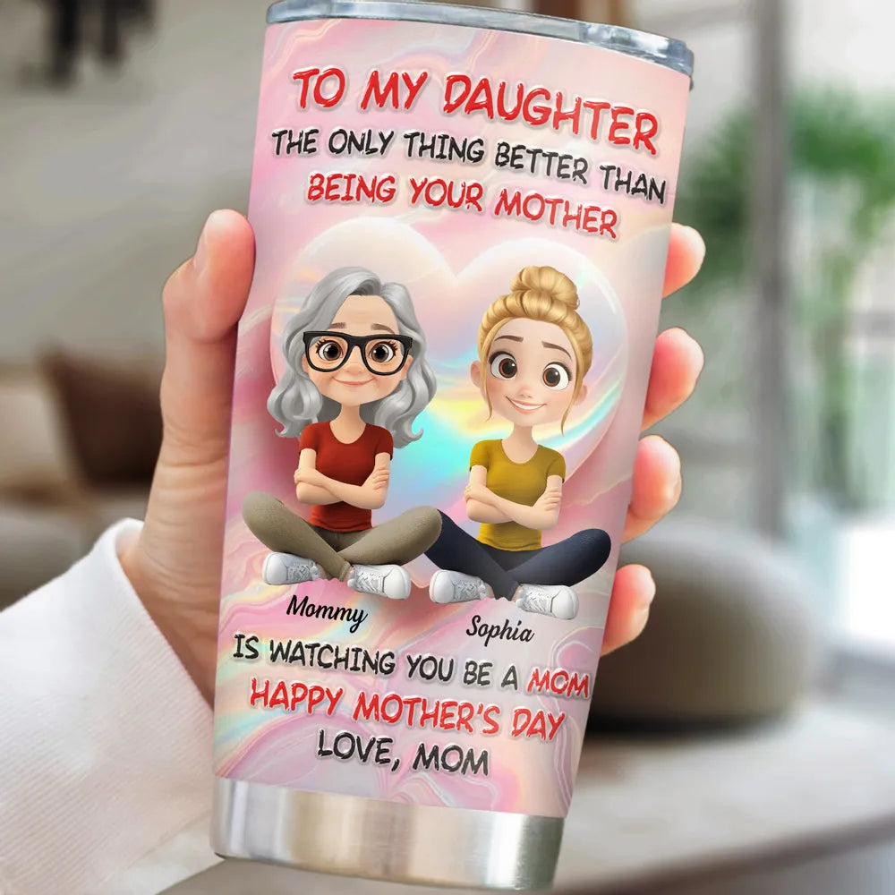 Personalized Mother's Day Tumbler for Daughter - Sentimental Gift Cup MagicInPrints