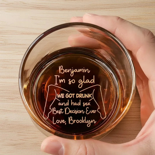 Personalized Whiskey Glass for Couples - Funny Gift for Anniversaries Cup MagicInPrints