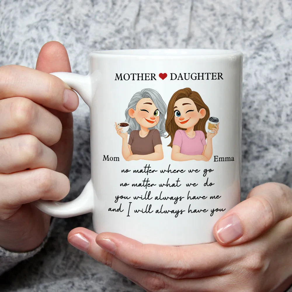 Personalized Mother Daughter Coffee Mug Gift - Sentimental Keepsake Cup MagicInPrints