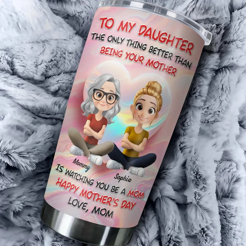 Personalized Mother's Day Tumbler for Daughter - Sentimental Gift Cup MagicInPrints