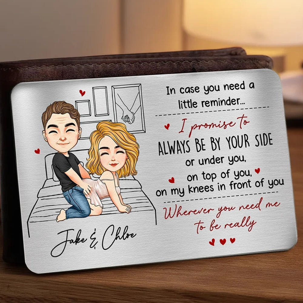 Customized Romantic Wallet Card for Couples - Sentimental Gift Wallet Card MagicInPrints