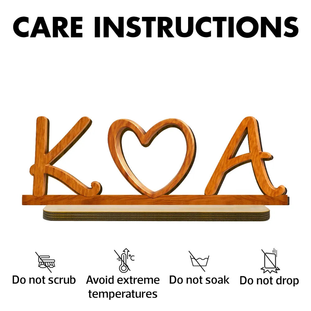 Personalized Wooden Love Sign Decor for Couples - Romantic Home Accent Plaque MagicInPrints