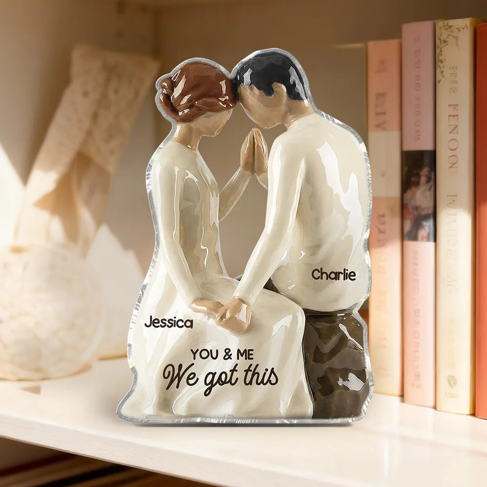 Personalized Couple Figurine for Home Decor - Romantic Gift for Anniversaries Plaque MagicInPrints