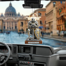 Load image into Gallery viewer, “Faithful Knight” – Personalized Car Ornament for Christian Believers Ornament MagicInPrints
