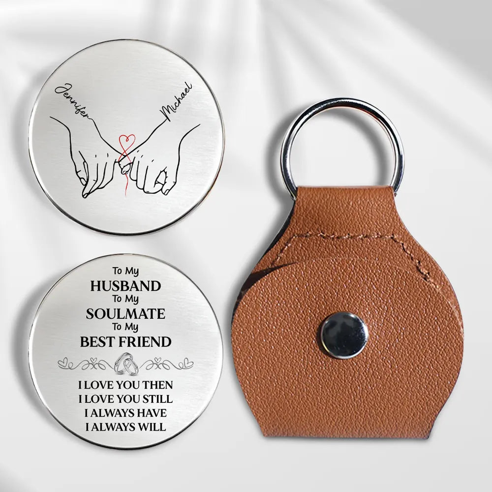 Personalized Engraved Keychain for Husband - Romantic Gift for Anniversaries Keychain MagicInPrints
