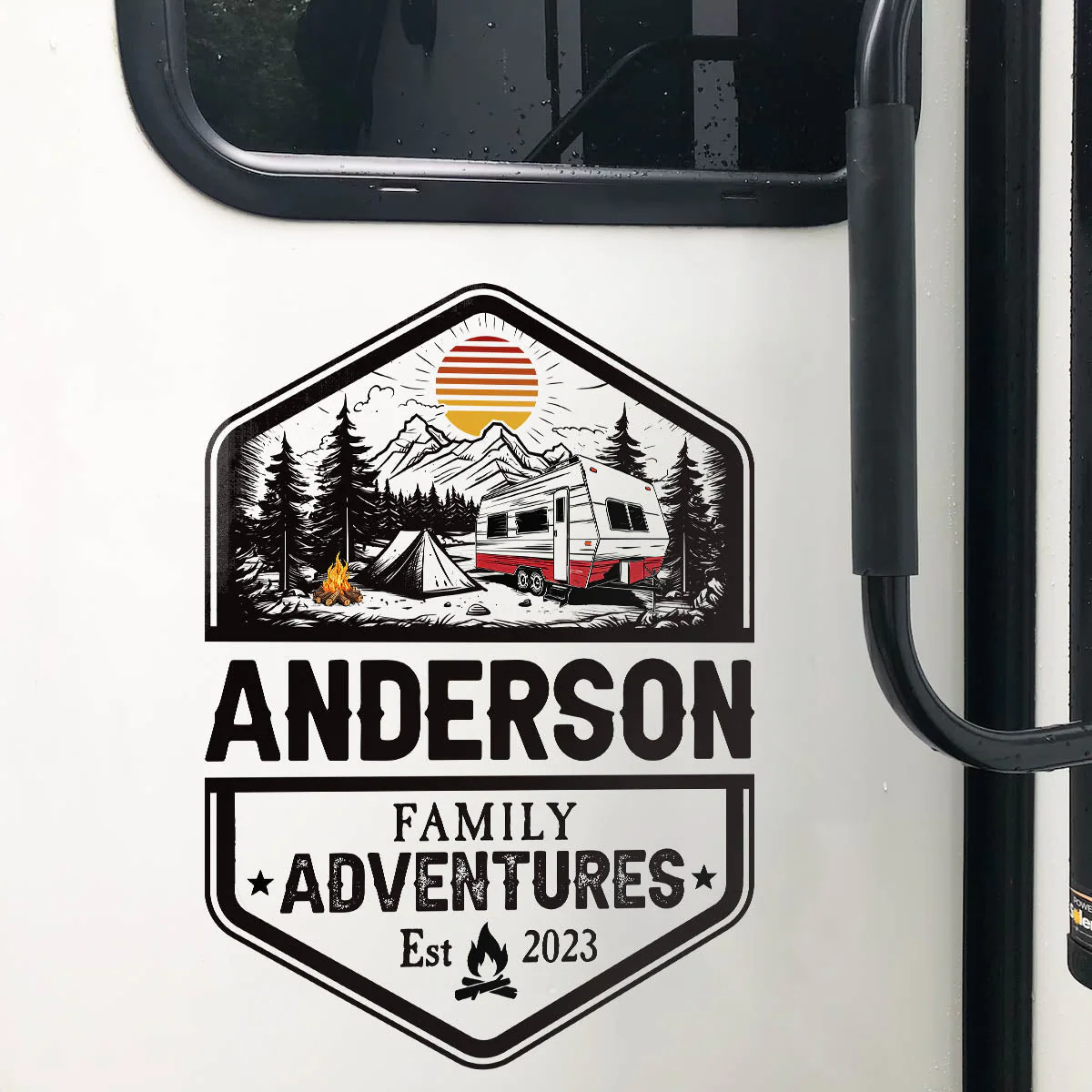 Custom Family Adventure RV Decal for Outdoor Enthusiasts - Personalized Camping Decor Sticker MagicInPrints