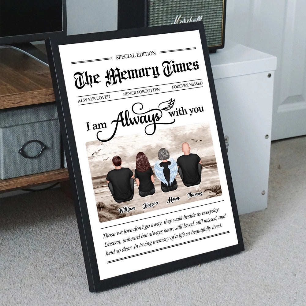 Personalized Memorial Family Art Print - Sentimental Gift for Remembrance Poster or Canvas MagicInPrints