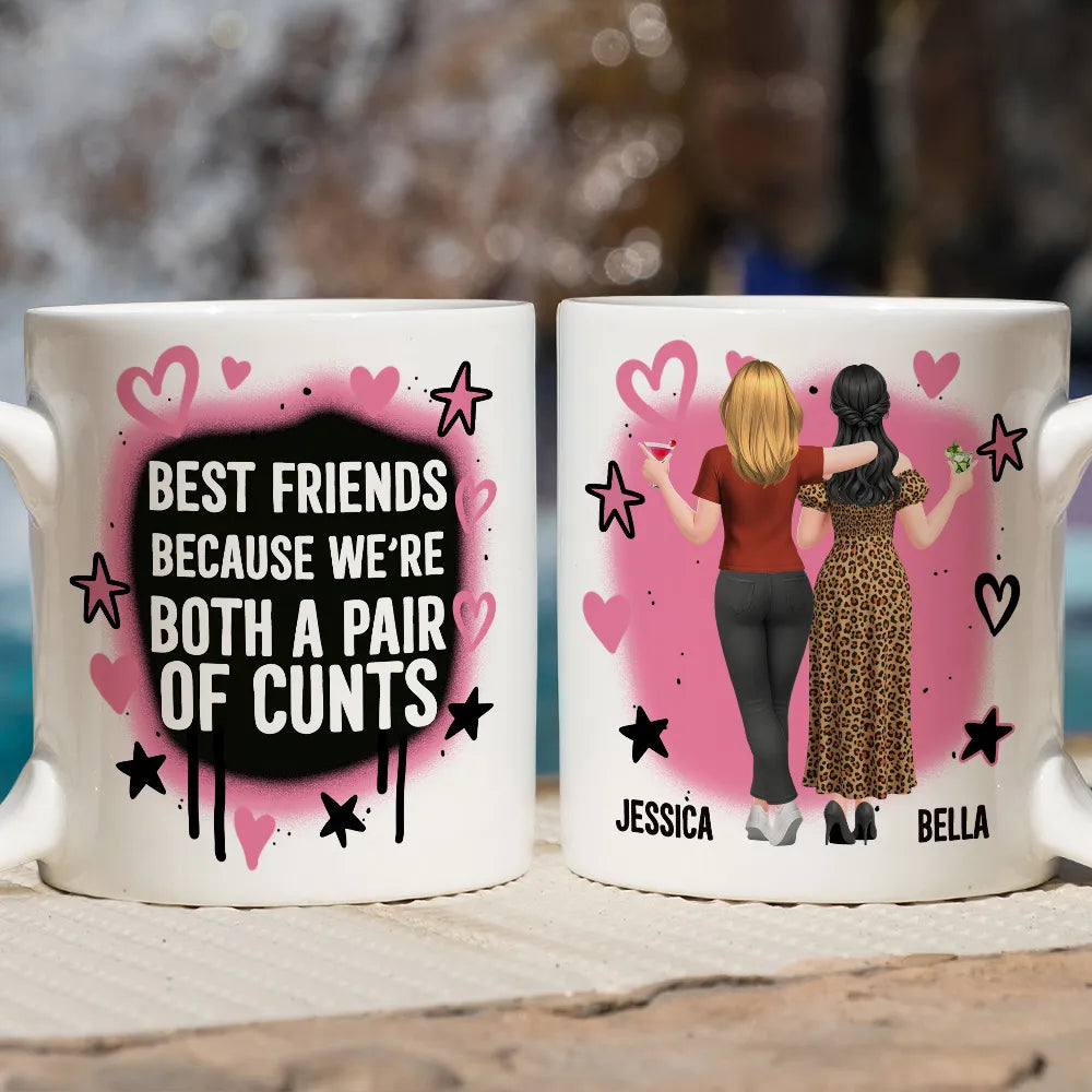 Personalized Best Friends Mug for Women - Funny Friendship Gift Cup MagicInPrints
