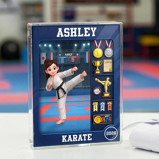 Personalized Karate Award Plaque for Kids - Achievement Display Plaque MagicInPrints