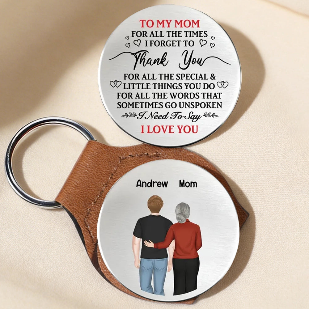 Personalized Engraved Keychain for Mom - Sentimental Gift for Mother's Day Keychain MagicInPrints