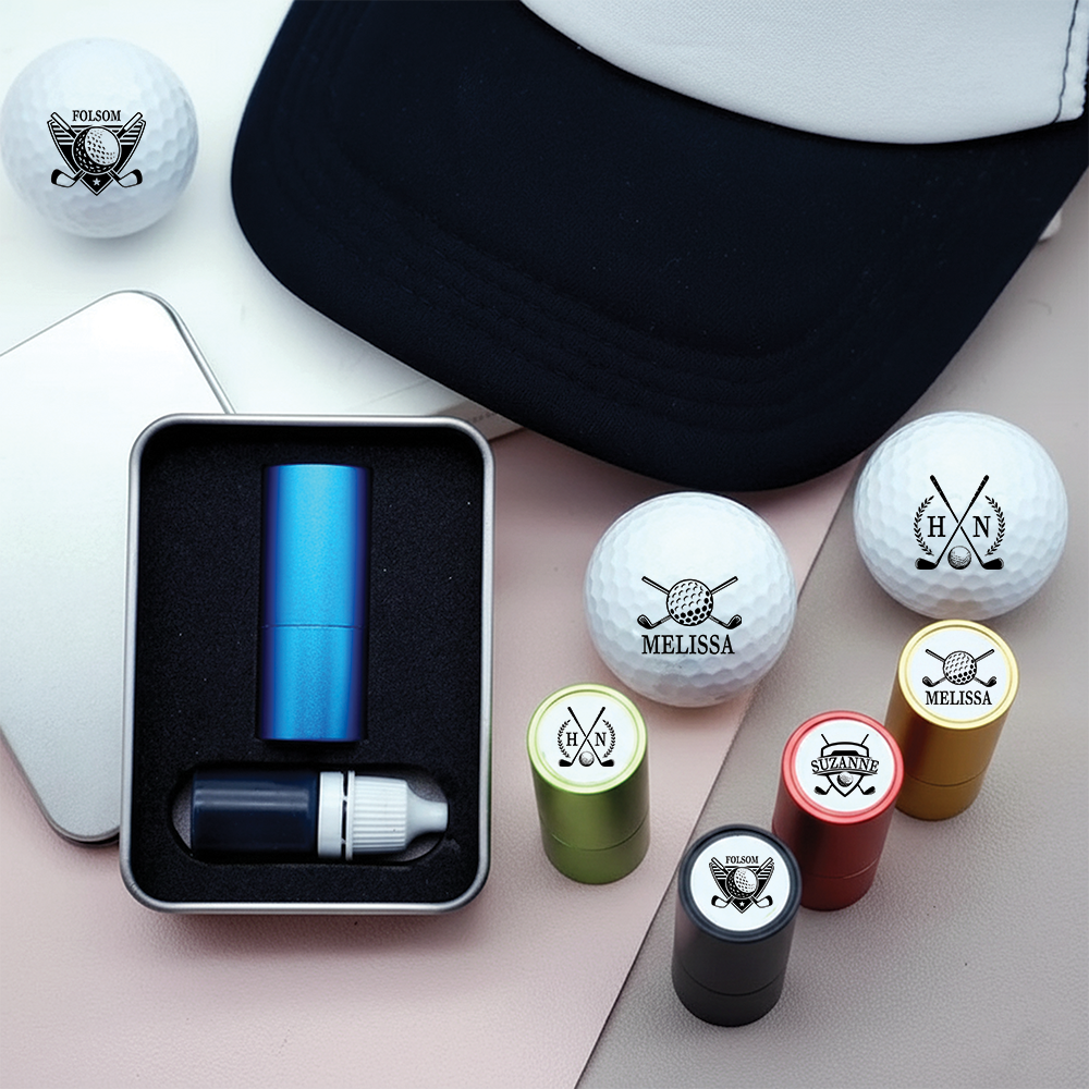 Personalized Golf Ball Stamp Kit for Golfers - Perfect Gift Set Sports MagicInPrints