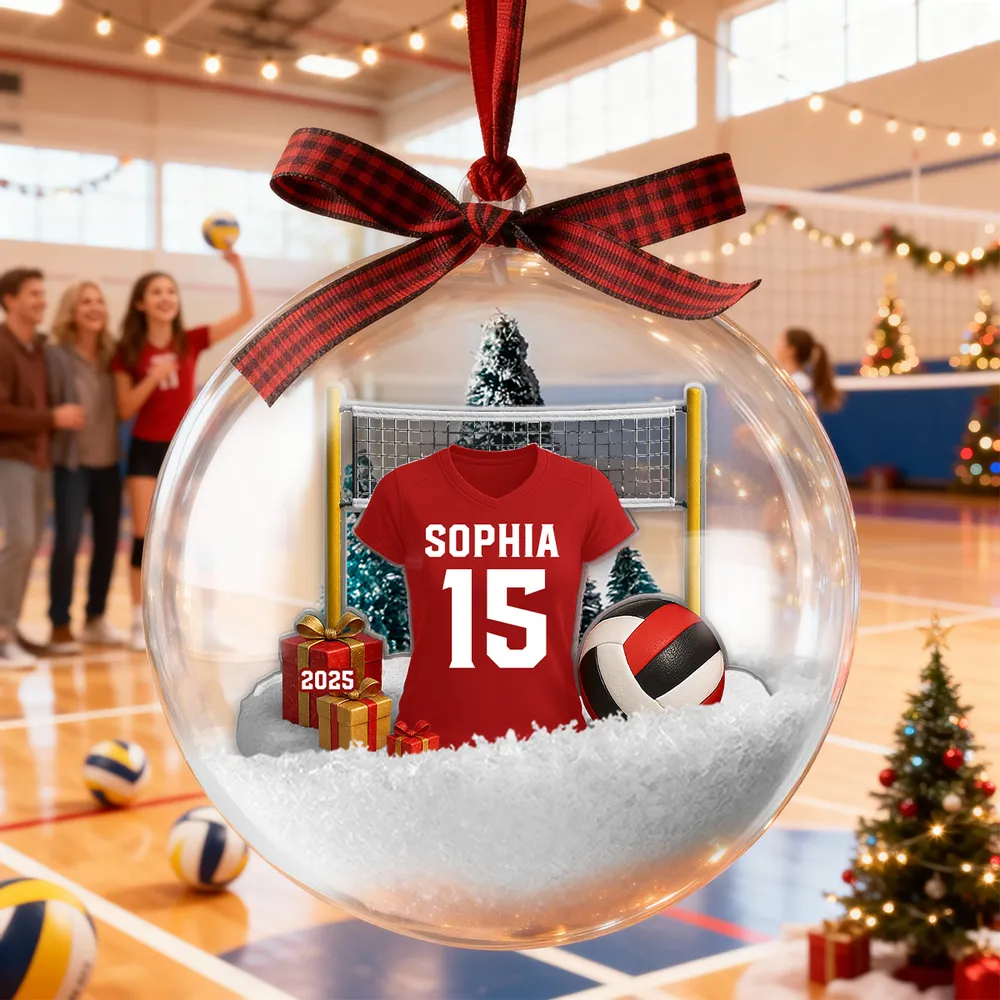 Personalized Volleyball Ornament for Athletes - Christmas Gift Ornament MagicInPrints