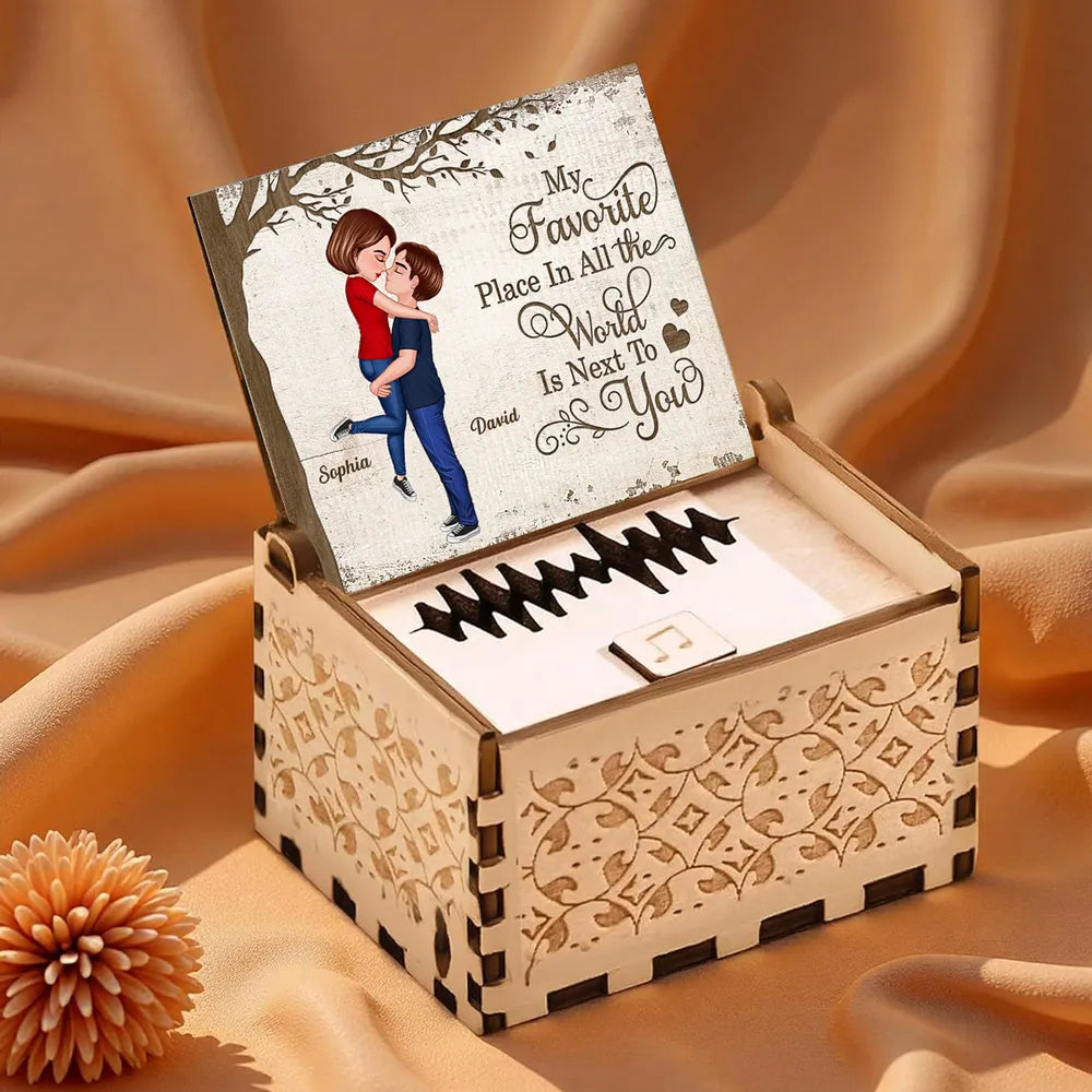 Personalized Romantic Music Box for Couples - Anniversary Gift Plaque MagicInPrints