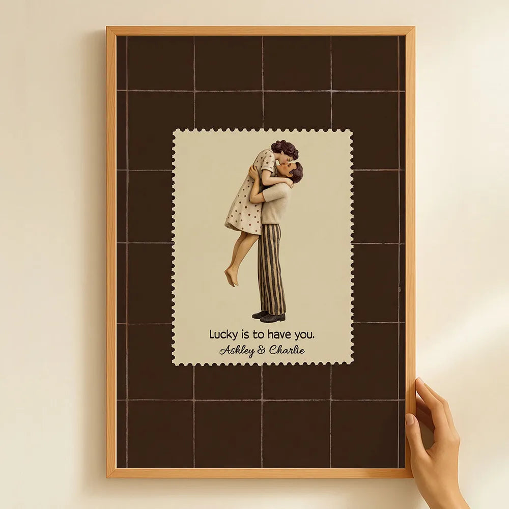 Custom Romantic Couple Poster for Home Decor - Anniversary Gift Poster or Canvas MagicInPrints