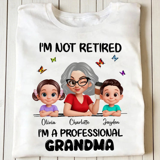 Personalized Grandma T-Shirt for Grandchildren - Funny Retirement Gift Cloth MagicInPrints