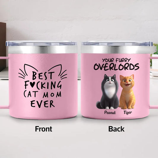 Personalized Cat Mom Tumbler for Cat Lovers - Funny Gift Cup MagicInPrints
