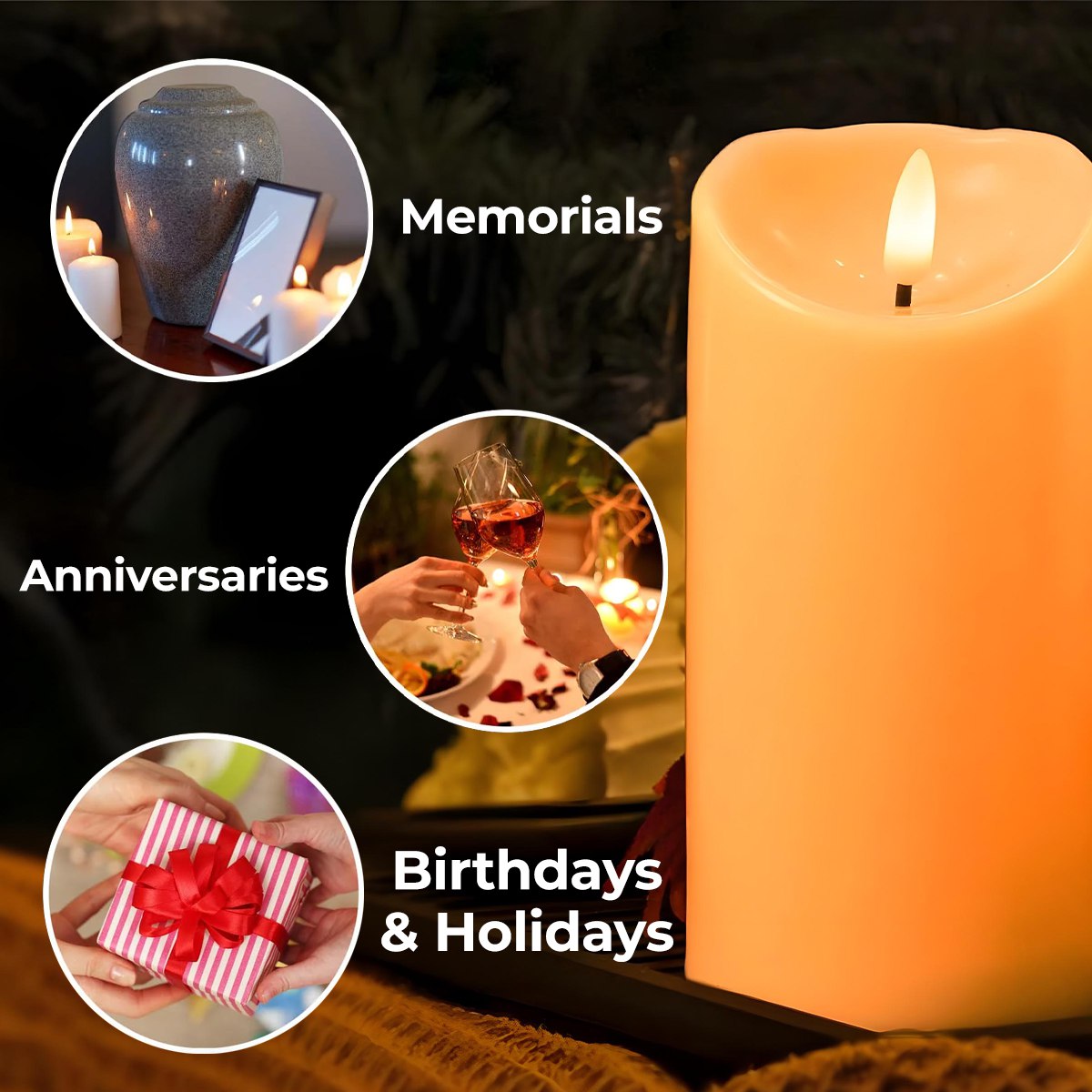 Personalized LED Candle for Granddaughter - Sentimental Gift from Grandma Lamp MagicInPrints