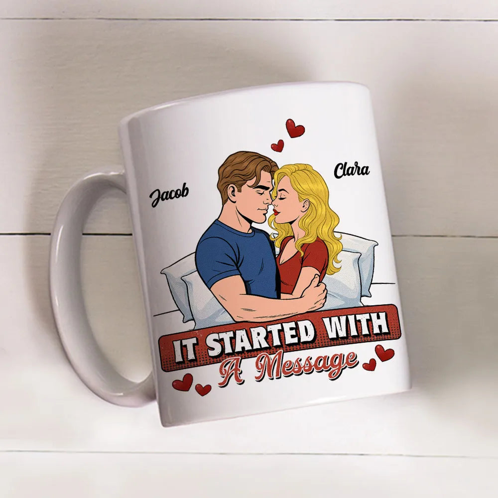 Personalized Romantic Couple Mug for Lovers - Anniversary or Valentine's Gift Cup MagicInPrints