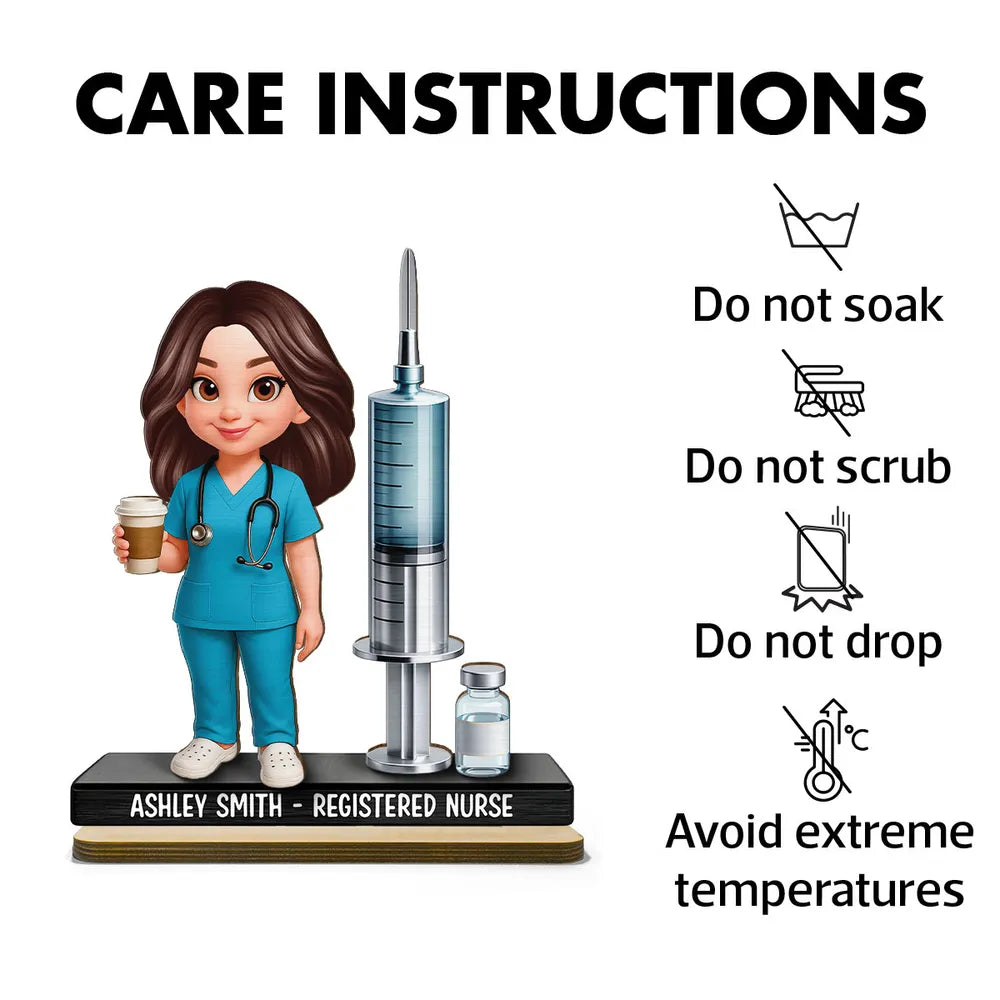 Personalized Nurse Figurine for Healthcare Professionals - Appreciation Gift Plaque MagicInPrints