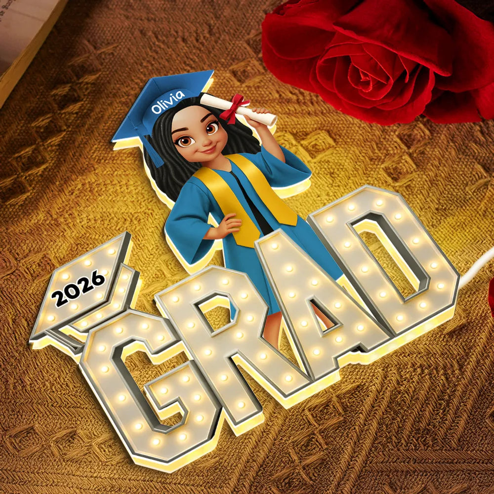 Custom Graduation LED Sign for 2026 Grads - Personalized Gift Plaque MagicInPrints