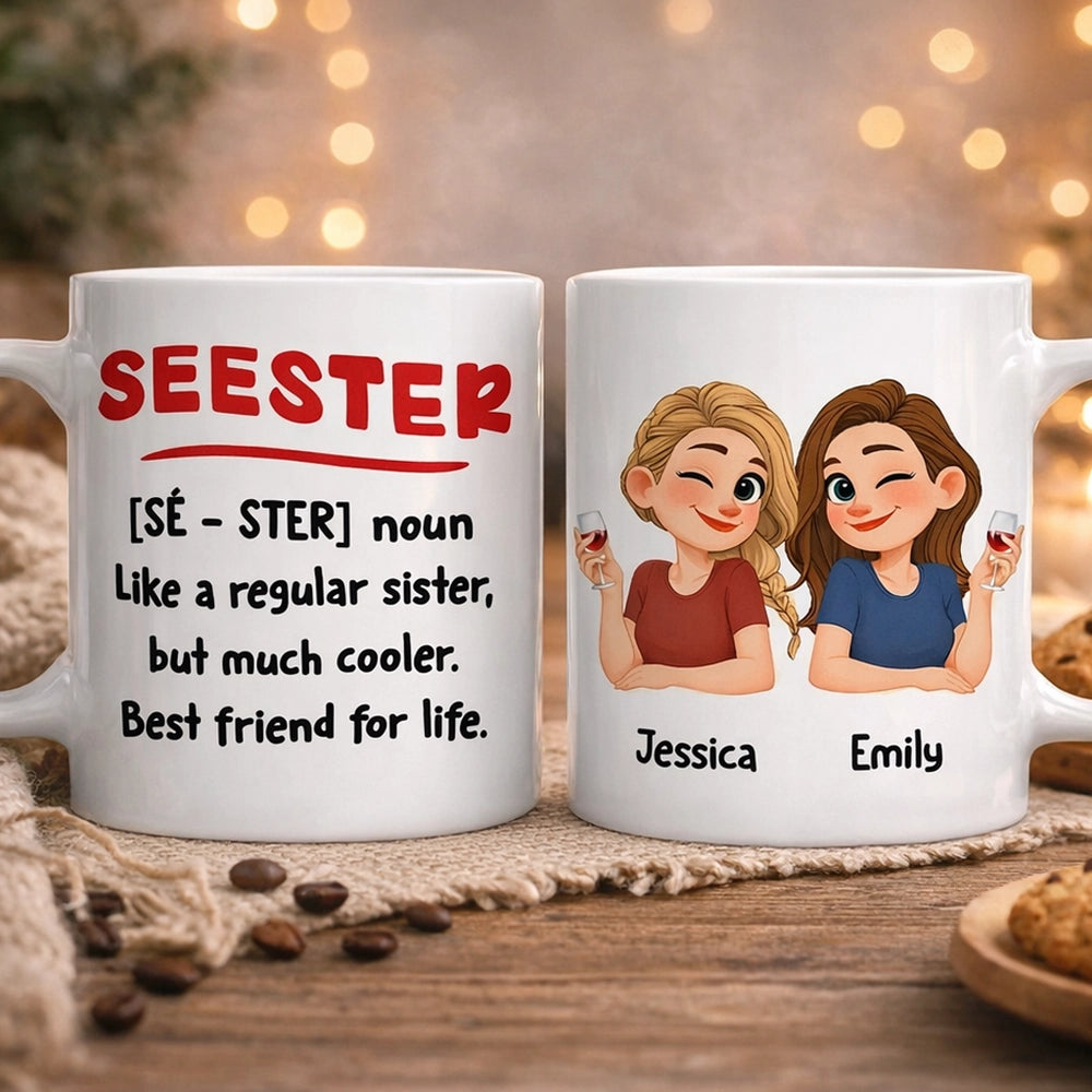 Personalized Sister Mug for Best Friend - Funny Gift for Sisters Cup MagicInPrints