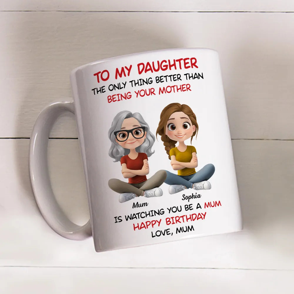 Personalized Mother's Day Mug for Daughter - Heartfelt Gift from Mum Cup MagicInPrints