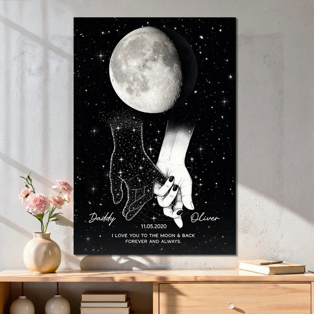 Personalized Star Map Canvas Art for Couples - Romantic Gift Poster or Canvas MagicInPrints