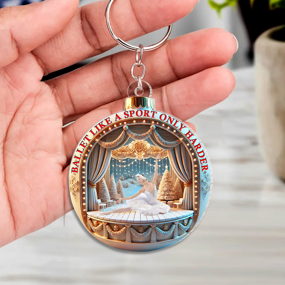Custom Keychain for Ballet Lovers - Unique Photo Gift Keychains PopCulturePrints