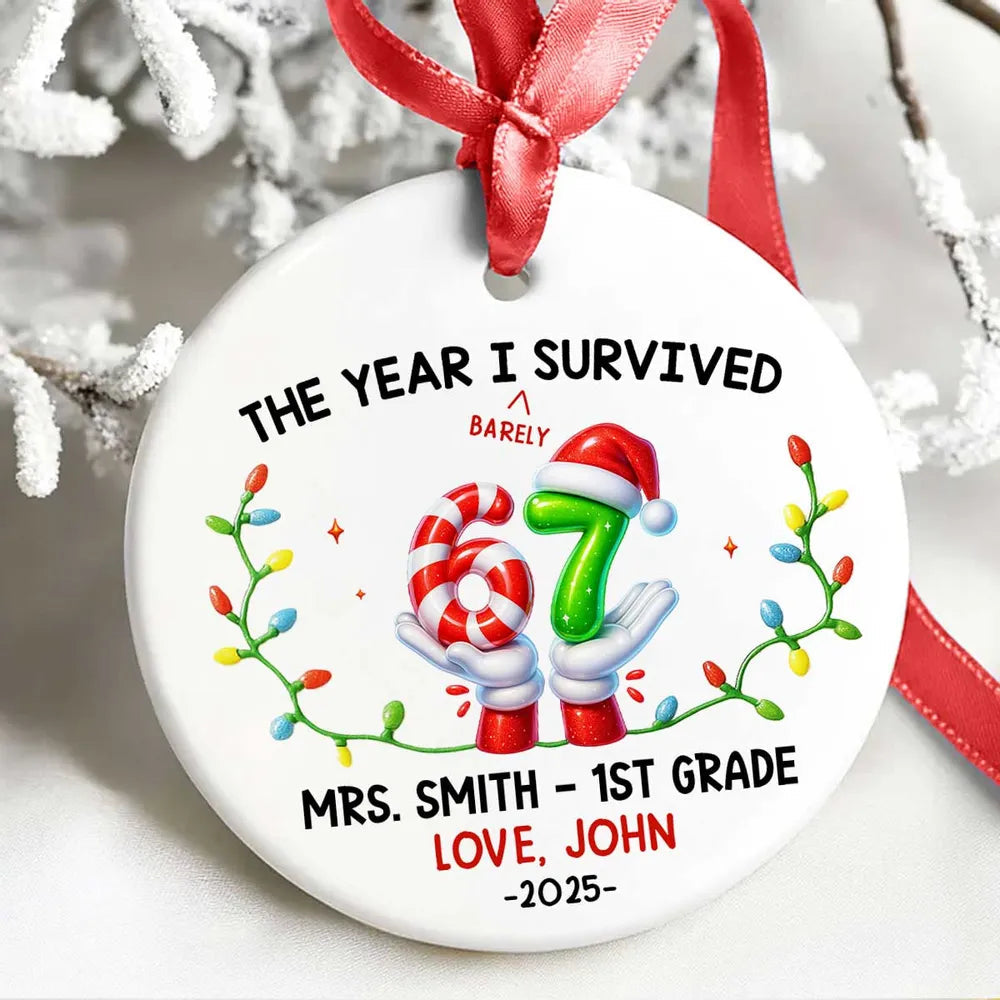 Personalized Christmas Ornament for Teens - Fun Holiday Decoration 2025 Ornament MagicInPrints