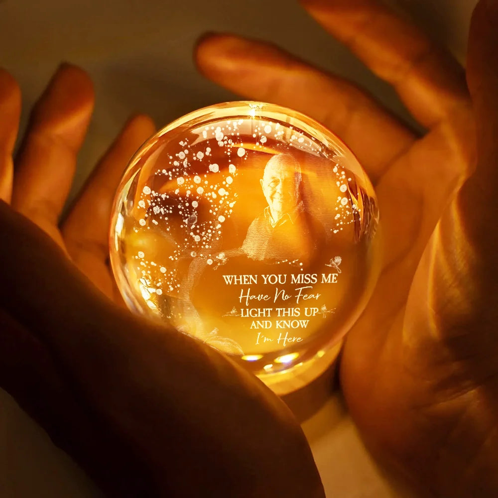 Personalized Memorial Globe Lamp for Loved Ones - Sentimental Keepsake Lamp MagicInPrints
