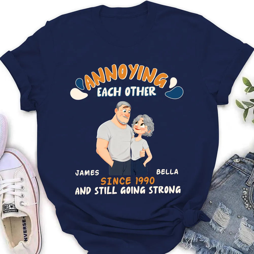 Personalized Couple T-Shirt for Anniversary - Funny Cartoon Design Cloth MagicInPrints