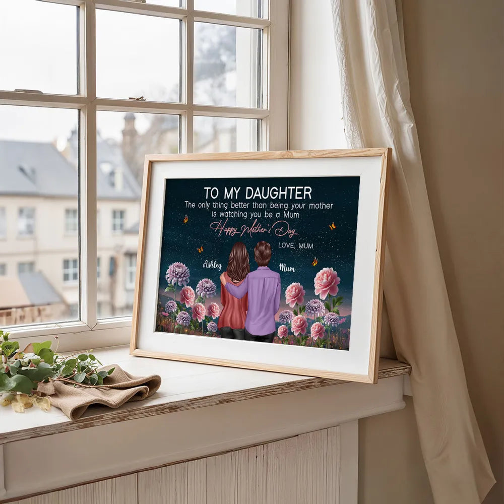Personalized Mother's Day Canvas for Daughter - Sentimental Gift from Mom Poster or Canvas MagicInPrints