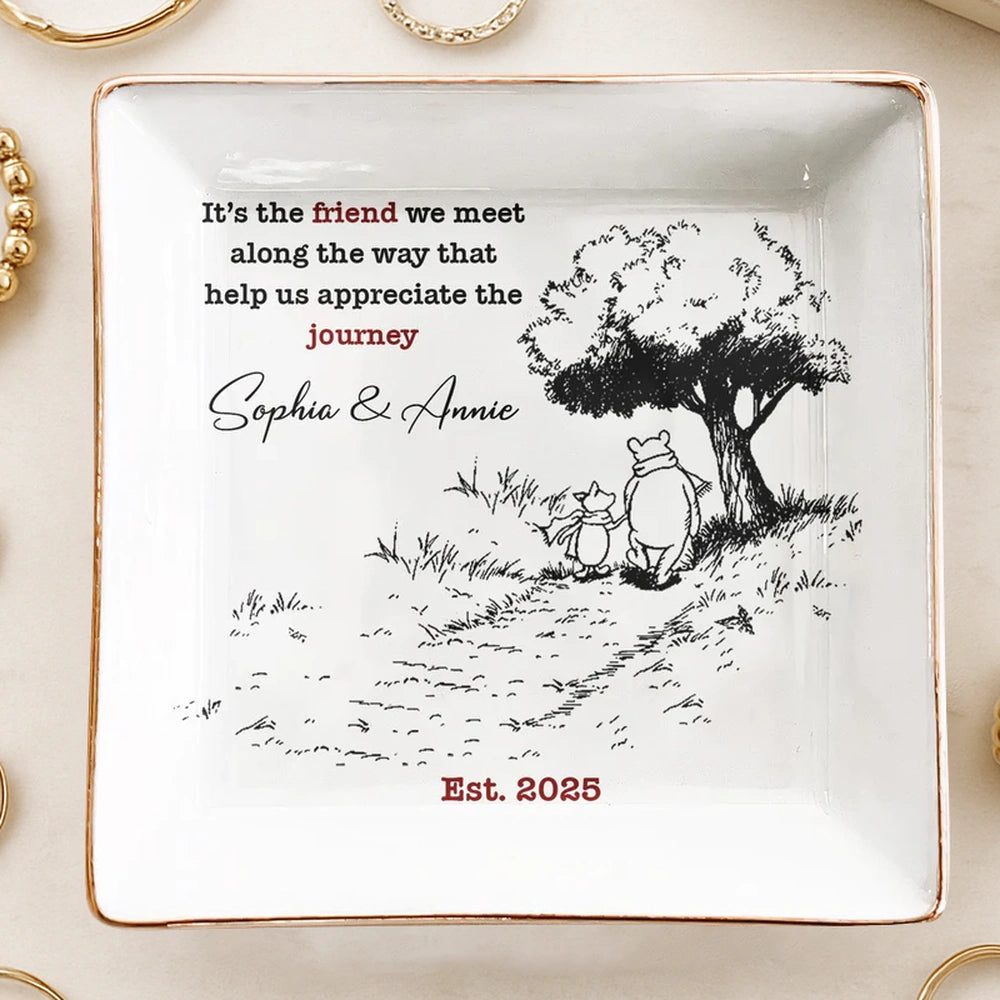 Personalized Friendship Jewelry Dish for Friends - Sentimental Gift Jewelry MagicInPrints