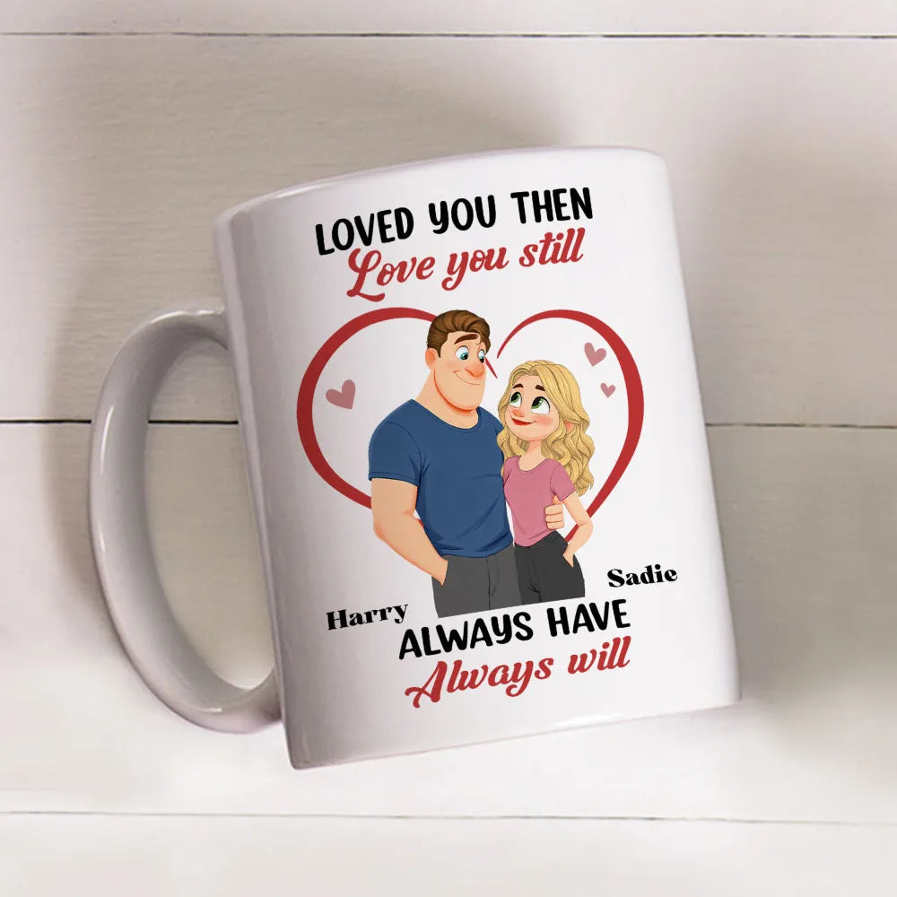 Personalized Couple Mug for Anniversary - Loved You Then, Always Will Cup MagicInPrints