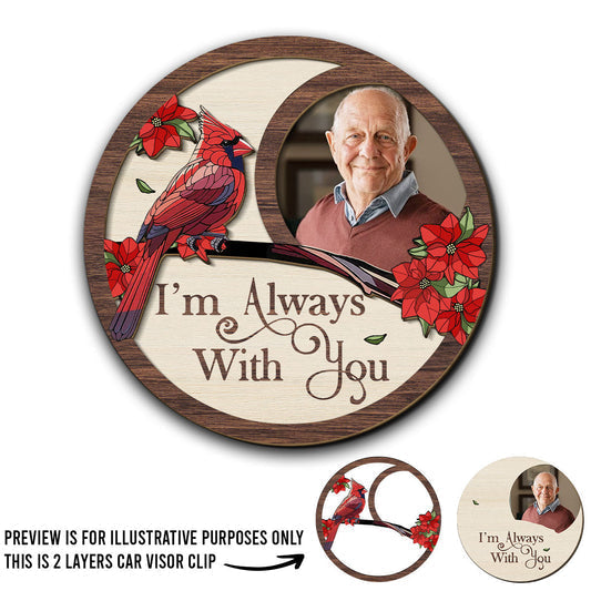 Personalized Memorial Car Ornament for Loved Ones - Sentimental Keepsake Car Hanger MagicInPrints